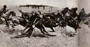 Frederic Remington Indian Warfare oil painting artist